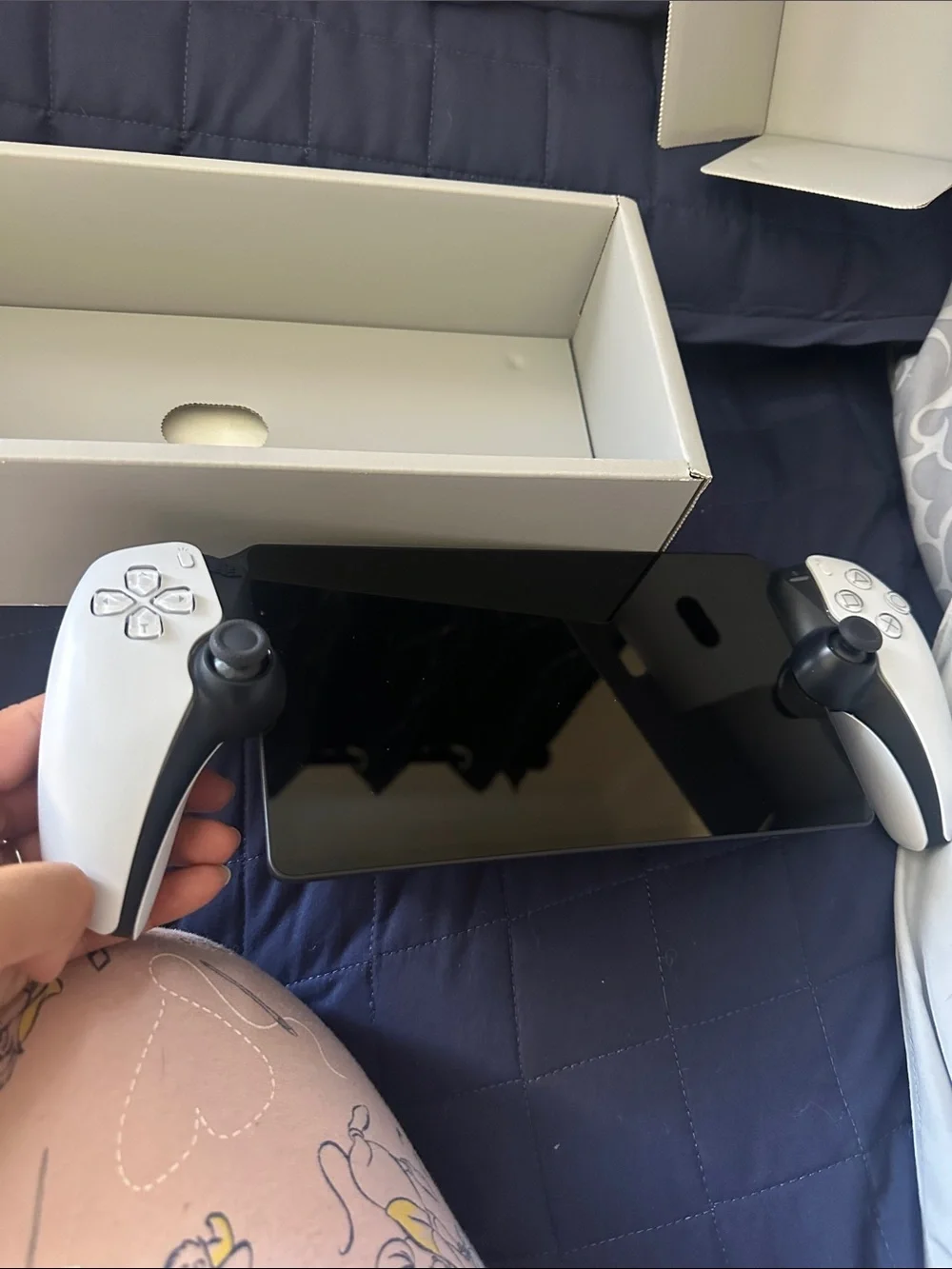 Sony DualSense White Controllers with Black Tablet/Screen